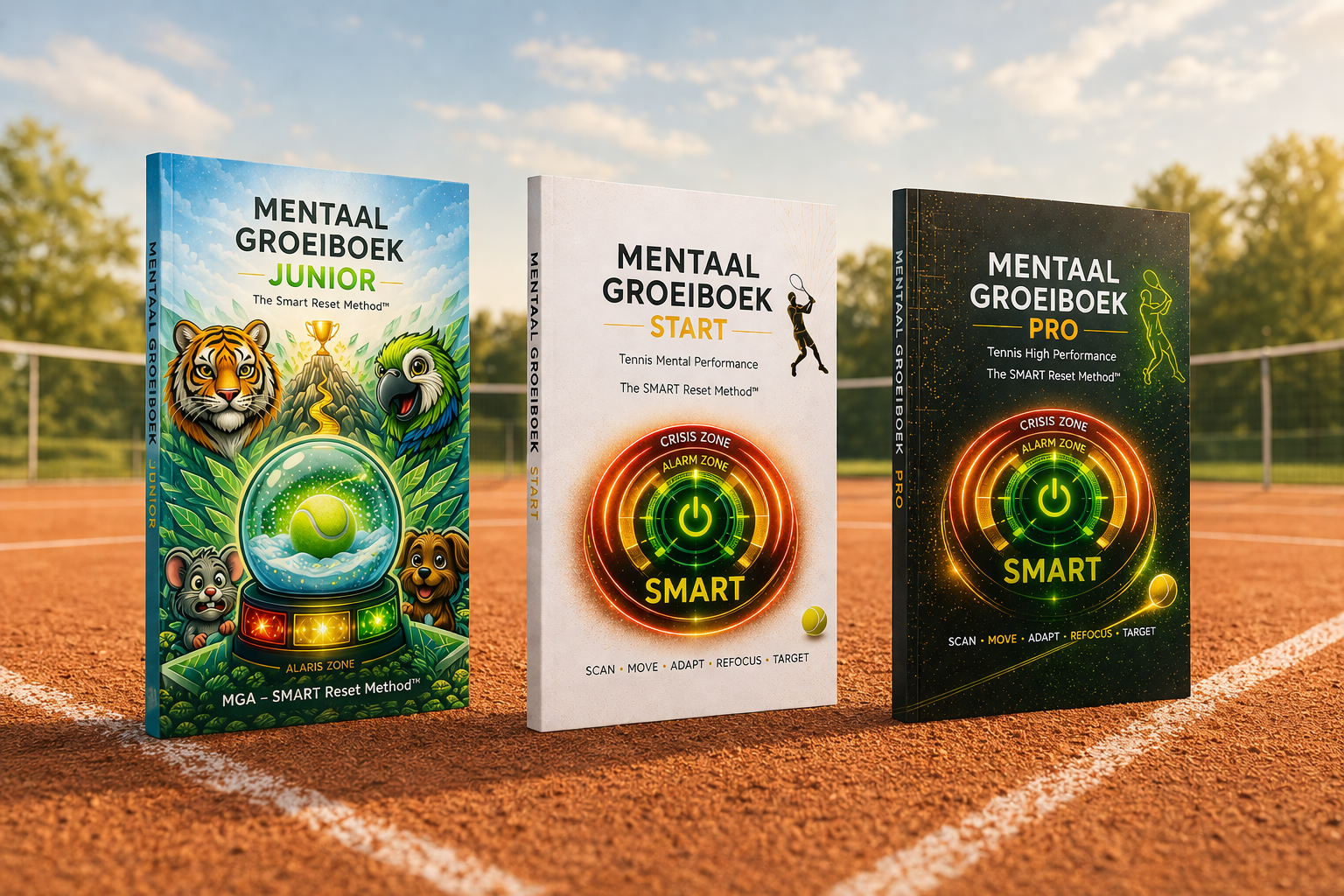 MGA Tennis werkboeken voor spelers